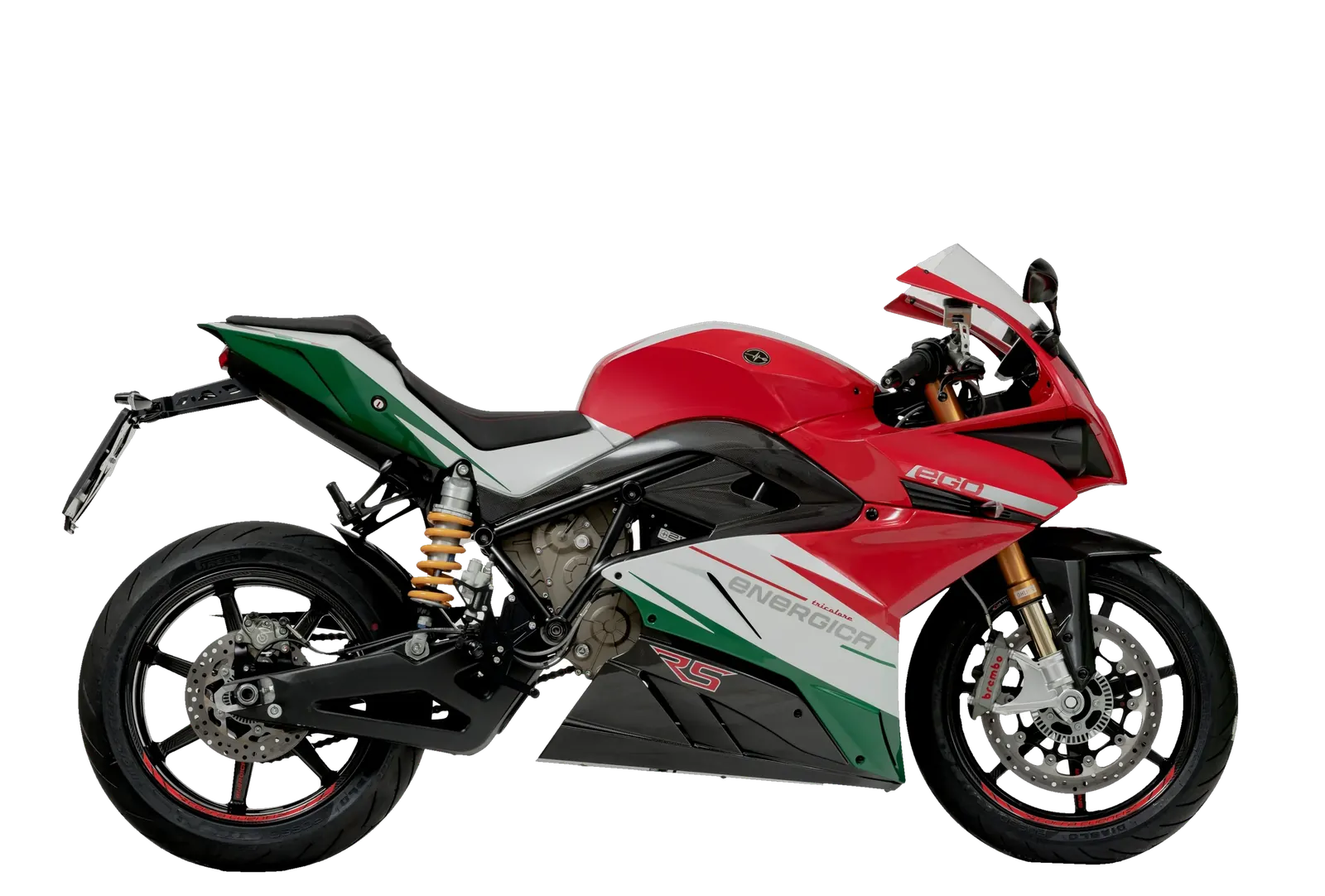 Energica Ego in Tricolore