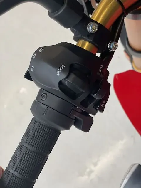 Relocated cruise-control switch